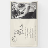 Kissend bruiloft in monochroom spandoek (Verticaal)