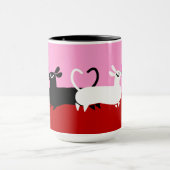 Kissend Canines 15 oz. Valentijn Mok (Midden)