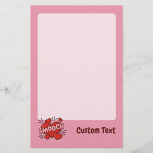 Kissend Comic Sound Effect Briefpapier