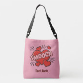 Kissend Comic Sound Effect Crossbody Tas (Achterkant)