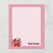 Kissend Comic Sound Effect Flyer (Voorkant)