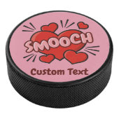 Kissend Comic Sound Effect Hockey Puck (3/4)