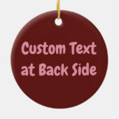 Kissend Comic Sound Effect Keramisch Ornament (Achterkant)