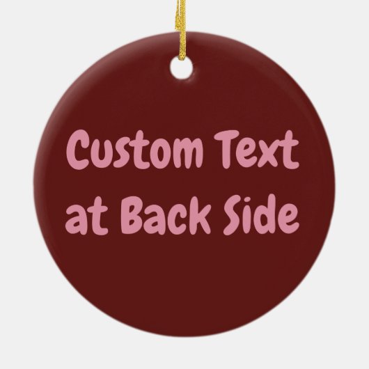 Kissend Comic Sound Effect Keramisch Ornament (Achterkant)