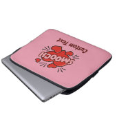 Kissend Comic Sound Effect Laptop Sleeve (Voorkant onderkant)