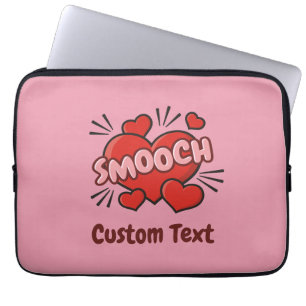 Kissend Comic Sound Effect Laptop Sleeve