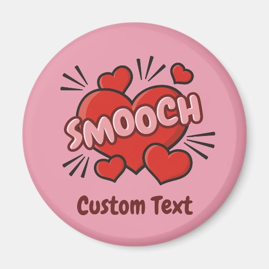 Kissend Comic Sound Effect Magneet (Voorkant)