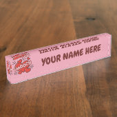 Kissend Comic Sound Effect Naambordje (Zijkant)