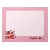 Kissend Comic Sound Effect Notitieblok (Voorkant)