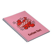 Kissend Comic Sound Effect Notitieboek (Rechterzijde)