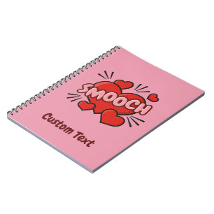 Kissend Comic Sound Effect Notitieboek