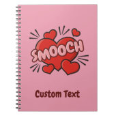 Kissend Comic Sound Effect Notitieboek (Voorkant)