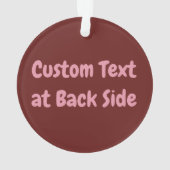 Kissend Comic Sound Effect Ornament (achterkant)