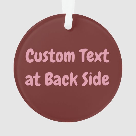 Kissend Comic Sound Effect Ornament (achterkant)