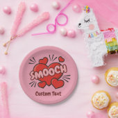 Kissend Comic Sound Effect Papieren Bordje (Feest)