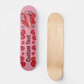 Kissend Comic Sound Effect Persoonlijk Skateboard (Voorkant)