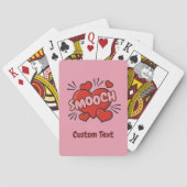 Kissend Comic Sound Effect Pokerkaarten (Achterkant)