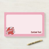 Kissend Comic Sound Effect Post-it® Notes (Op bureau)