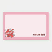 Kissend Comic Sound Effect Post-it® Notes (Voorkant)