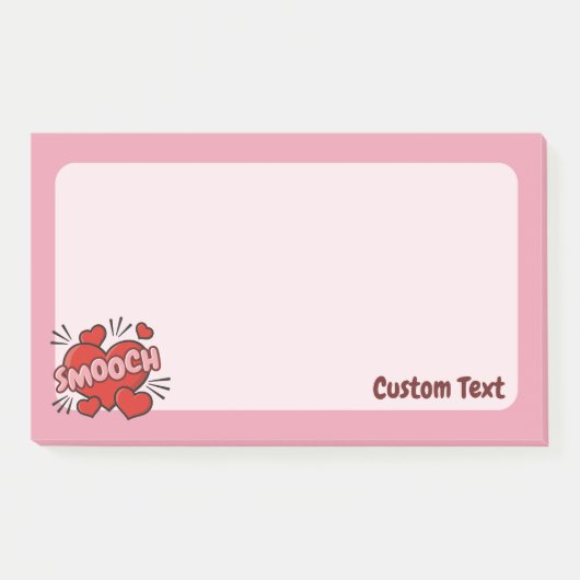 Kissend Comic Sound Effect Post-it® Notes (Voorkant)