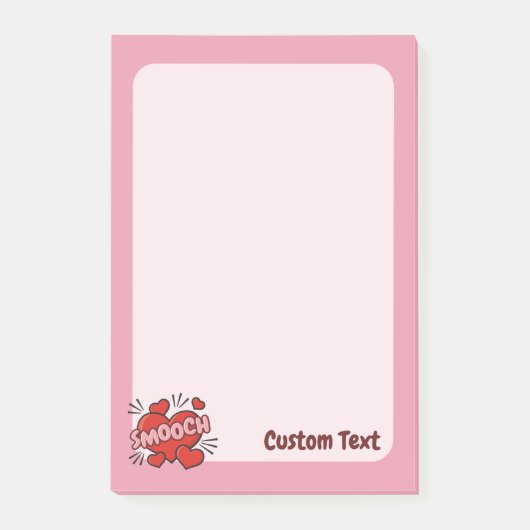 Kissend Comic Sound Effect Post-it® Notes (Voorkant)