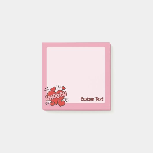Kissend Comic Sound Effect Post-it® Notes (Voorkant)