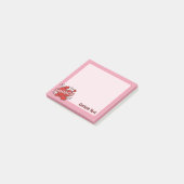 Kissend Comic Sound Effect Post-it® Notes (Schuin)