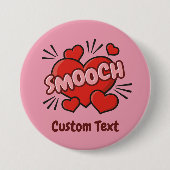 Kissend Comic Sound Effect Ronde Button 7,6 Cm (Voorkant)