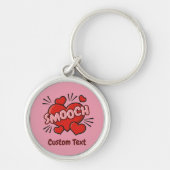 Kissend Comic Sound Effect Sleutelhanger (Voorkant)