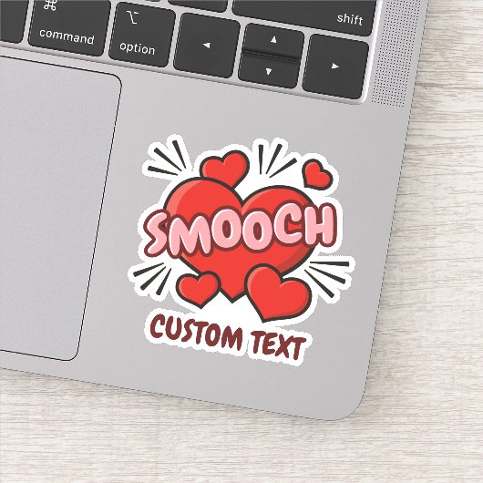 Kissend Comic Sound Effect Sticker (Detail)