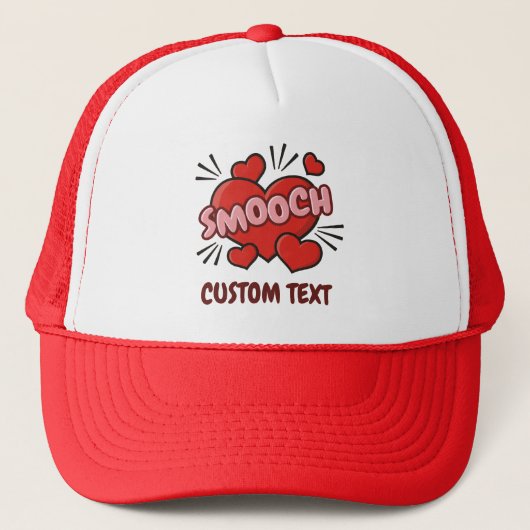 Kissend Comic Sound Effect Trucker Pet (Voorkant)
