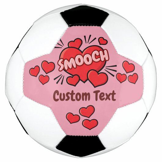 Kissend Comic Sound Effect Voetbal (Voorkant)