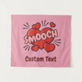 Kissend Comic Sound Effect Wandkleed (Voorkant (horizontaal))