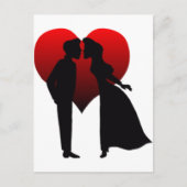 Kissend Couple Briefkaart (Voorkant)