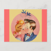 Kissend Couple Briefkaart (Voorkant)