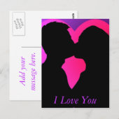 Kissend Couple Briefkaart (Voorkant / Achterkant)