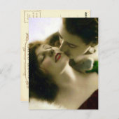 Kissend Couple  Briefkaart (Voorkant / Achterkant)