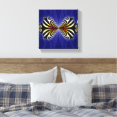 Kissend Fish Design op Canvas Afdruk (Insitu (Slaapkamer))