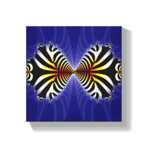 Kissend Fish Design op Canvas