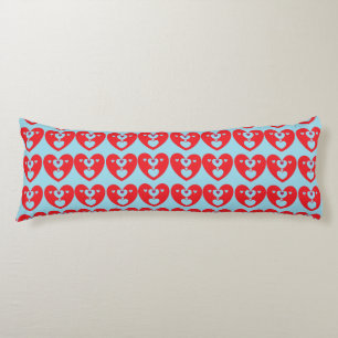Kissend Hearts Pillow Lichaamskussen