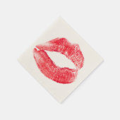 Kissend Red Lips Paper Napkin Servet (Hoek)