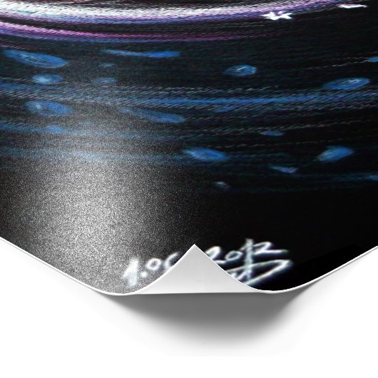 Kissend stel Yin Yang Love Surreal-tekenkunst Foto Afdruk (Hoek)