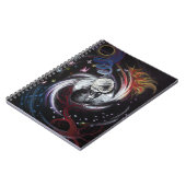 Kissend stel Yin Yang Love Surreal-tekenkunst Notitieboek (Linkerzijde)