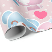 Kissende Beren Cute en Kawaii Cadeaupapier (Rol Hoek)