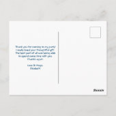 Kissende Beren Cute en Kawaii Dank u Briefkaart (Achterkant)