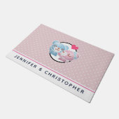 Kissende Beren Cute en Kawaii Deurmat (Schuin)