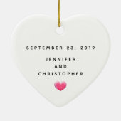 Kissende Beren Cute en Kawaii Keramisch Ornament (Achterkant)