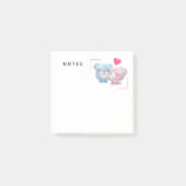 Kissende Beren Cute en Kawaii Post-it® Notes (Voorkant)