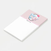 Kissende Beren Cute en Kawaii Post-it® Notes (Schuin)