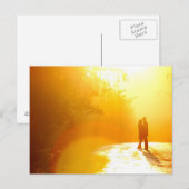 Kissende Couple in het zonlicht Briefkaart (Voorkant / Achterkant)